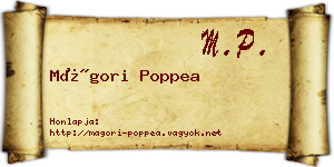 Mágori Poppea névjegykártya